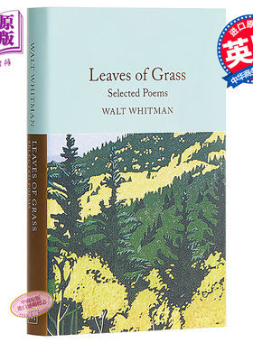 预售 Collectors Library系列 惠特曼：草叶集 英文原版 Leaves of Grass 外国诗歌 Walt Whitman【中商原版】