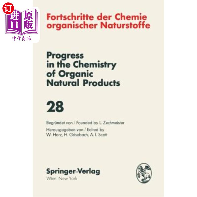 海外直订Fortschritte Der Chemie Organischer Naturstoffe / Progress in the Chemistry of O Fortschrit