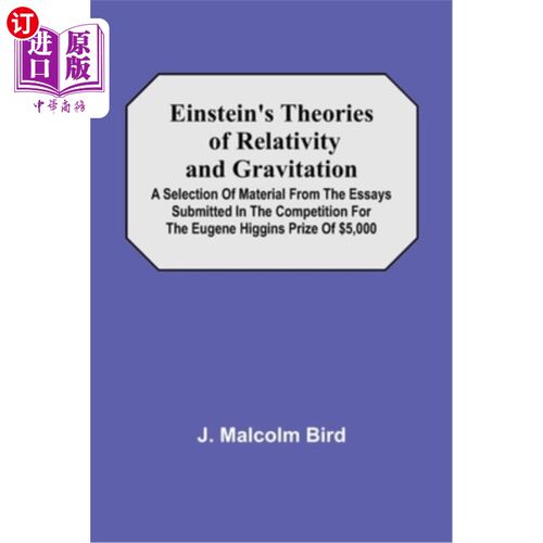海外直订Einstein'S Theories Of Relativity And Gravitation; A Selection Of Material From  爱因斯坦的相对论与万有引力