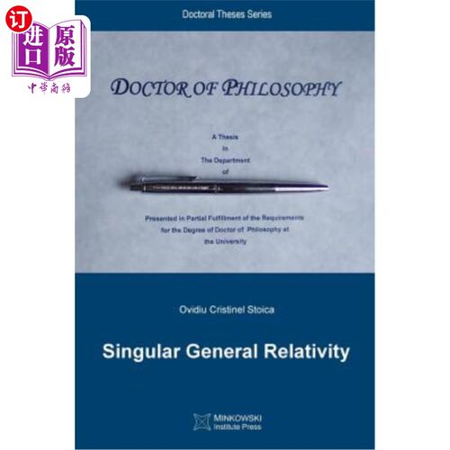 海外直订Singular General Relativity 广义相对论