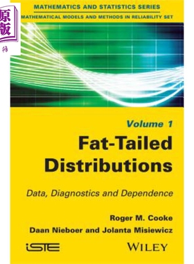 胖尾分布 数据 诊断与依赖 Fat Tailed Distributions Data Diagnostics And Dependence 英文原版 Roger Cooke【中商原版】w