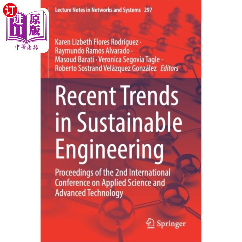 海外直订Recent Trends in Sustainable Engineering 可持续工程的最新趋势