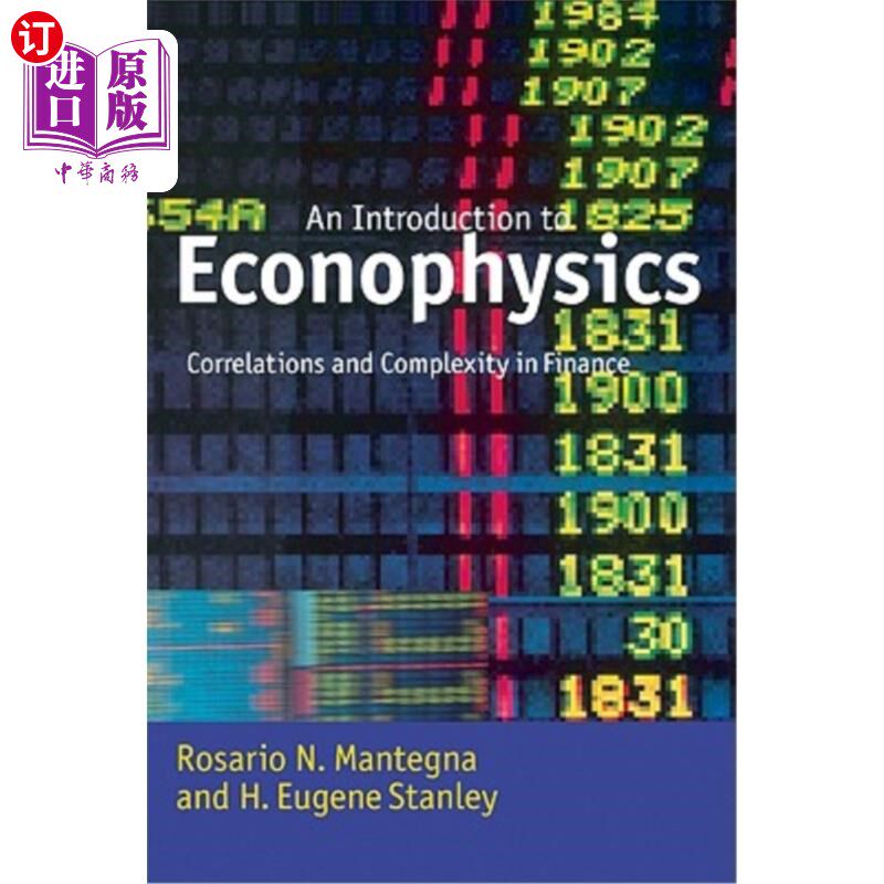 海外直订Introduction to Econophysics: Correlations and Complexity in Finance 经济物理学导论:金融中的相关性和复杂性