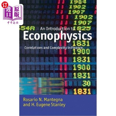 海外直订Introduction to Econophysics: Correlations and Complexity in Finance 经济物理学导论:金融中的相关性和复杂性