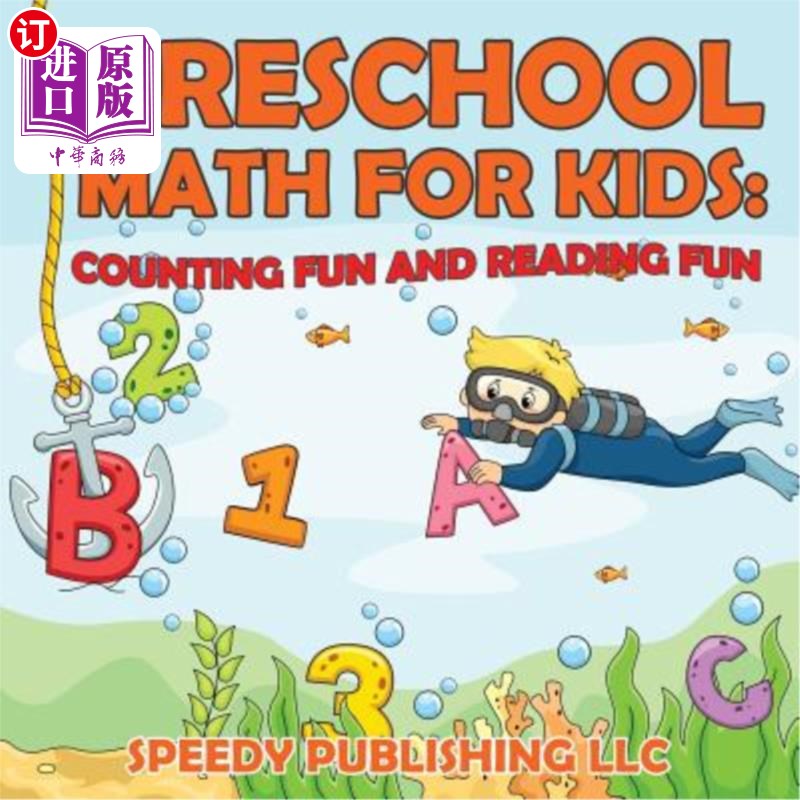 海外直订Preschool Math For Kids: Counting Fun and Reading Fun 儿童学前数学：数数乐趣和阅读乐趣