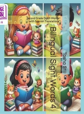 海外直订Bilingual Sight Words 4: Second Grade Dolch Words with Spanish Translations 双语视觉词汇4：二年级多尔奇词汇