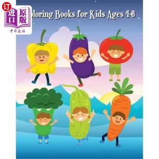 Kids Child Early and Books for Vegetables Ages Color 海外直订Coloring Fruits