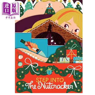 童话胡桃夹子 Nutcracker 异形纸板书 亲子互动故事书 儿童故事绘本 英文原版 小初文学 进口图书 经典童话童谣【中商原版】