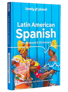 拉丁美洲西班牙语 英文原版 Latin American Spanish Phrasebook  Dictionary 孤独星球短语和词典 【中商原版】