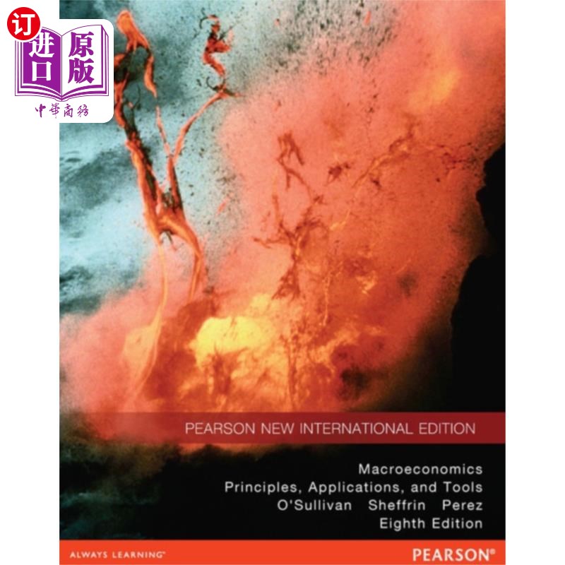 海外直订Macroeconomics Pearson New International Edition... 宏观经济学培生新国际版，加上MyEconLab不带eText