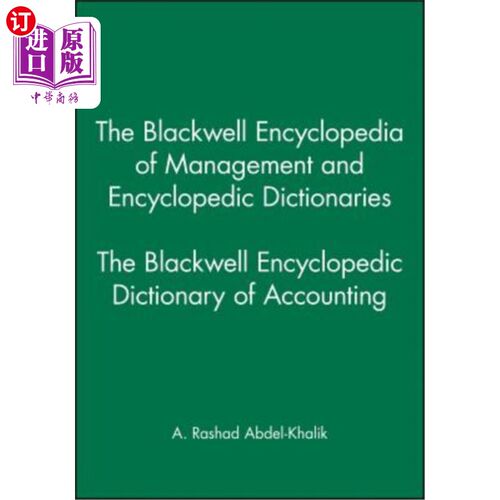 海外直订Bwell Enc Dict Acctng 布莱克威尔会计百科全书