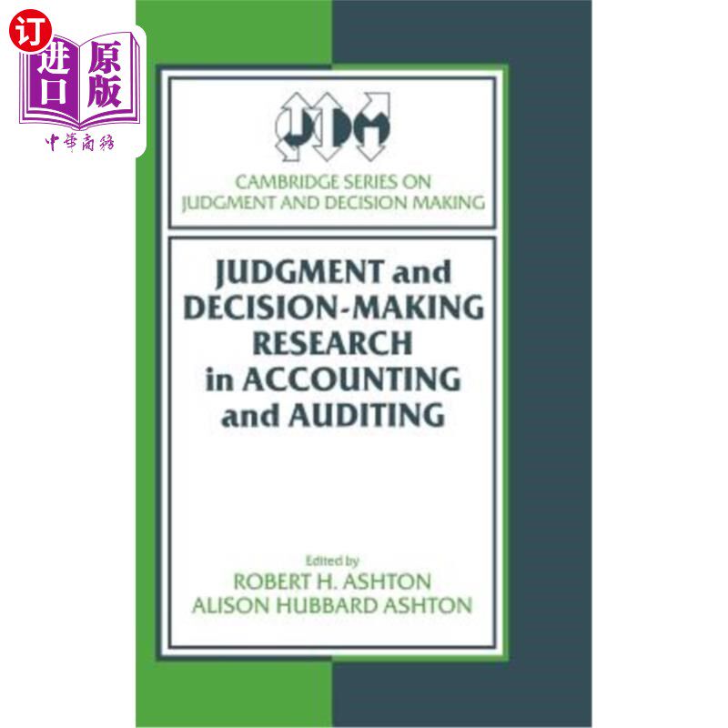 海外直订Judgment and Decision-Making Research in Accounting and Auditing 会计与审计中的判断与决策研究