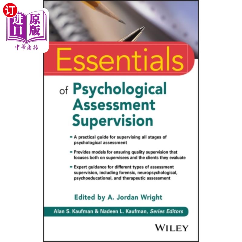 海外直订Essentials of Psychological Assessment Supervisi... 心理评估监督要点