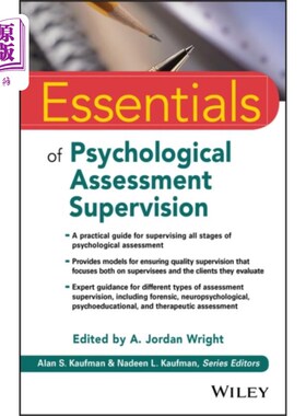 海外直订Essentials of Psychological Assessment Supervisi... 心理评估监督要点