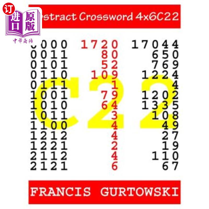 海外直订Abstract Crossword 4x6C22 摘要填字游戏4x6C22