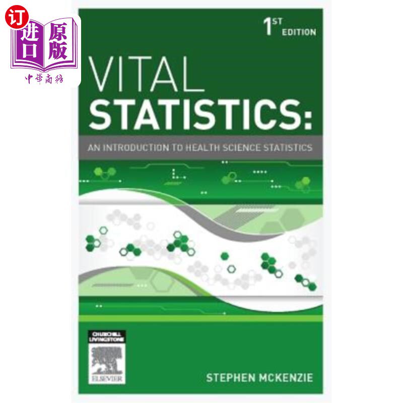 海外直订医药图书Vital Statistics: An Introduction to Health Science Statistics 生命统计学:健康科学统计学导论