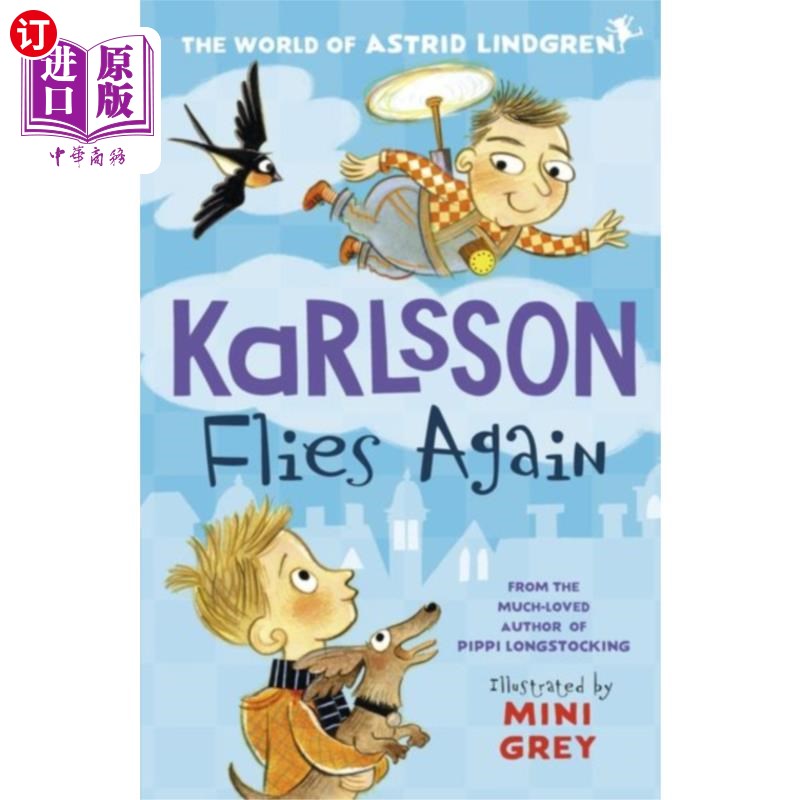 海外直订Karlsson Flies Again 卡尔松再次飞行