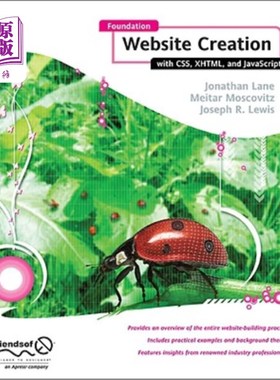 海外直订Foundation Website Creation with Css, Xhtml, and JavaScript 用CSS、XHTML和JavaScript创建基础网站