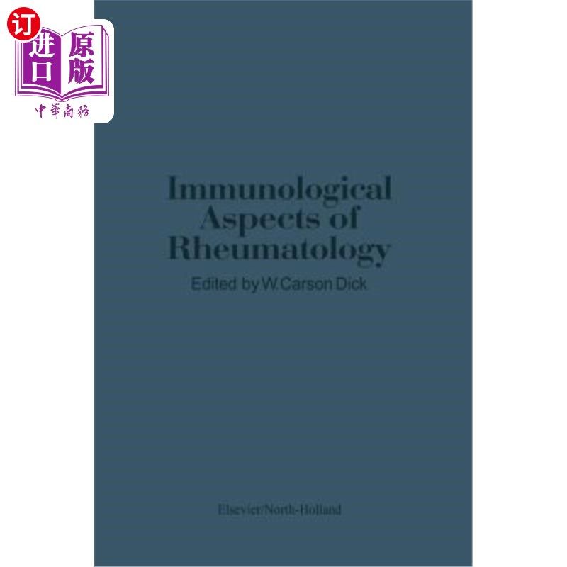海外直订医药图书Immunological Aspects of Rheumatology 风湿病免疫学研究“,