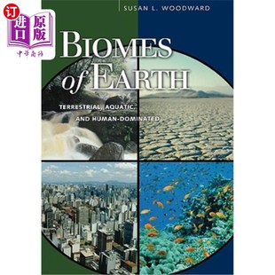 Human 水生和人类主导 Earth 陆地 地球生物群落 Dominated and Aquatic Terrestrial 海外直订Biomes