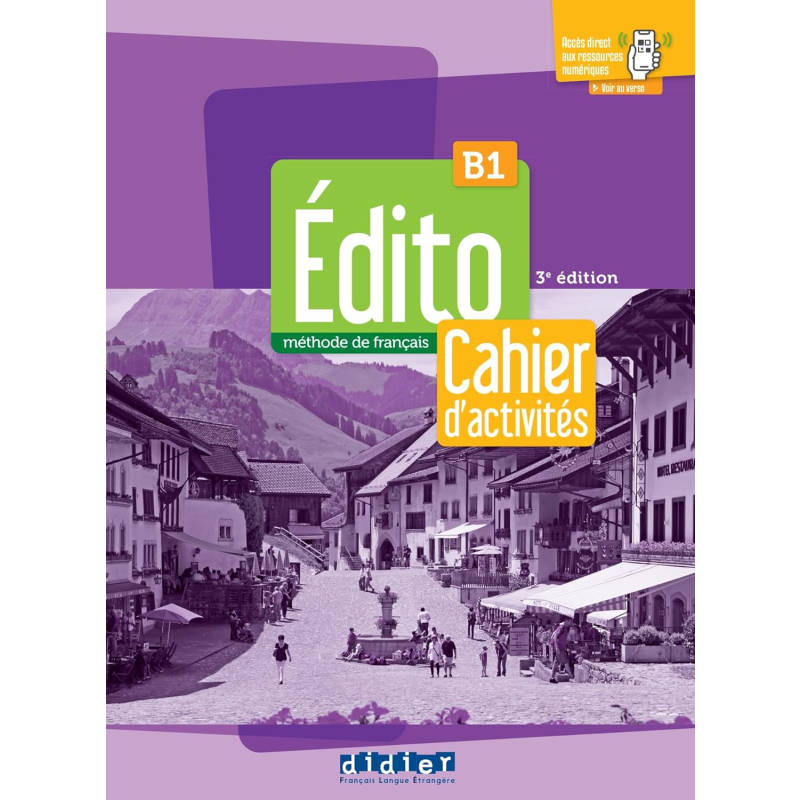 【法文版】青少儿法语教材 2022-2024版 Edito B1 练习册+didierfle B1 EDITO B1 CAHIER + DIDIERFLE 法文原版【中商原版】