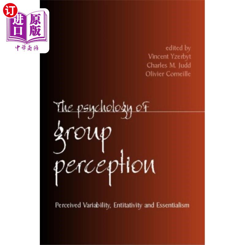海外直订Psychology of Group Perception 群体知觉心理学
