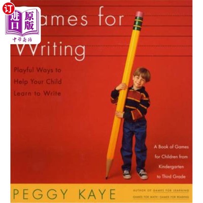 海外直订Games for Writing: Playful Ways to Help Your Child Learn to Write 写作游戏：帮助孩子学习写作的有趣方式