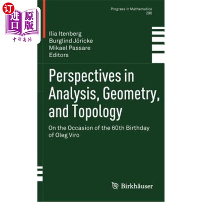 海外直订Perspectives in Analysis, Geometry, and Topology: On the Occasion of the 60th Bi 分析、几何和拓扑的视角:在