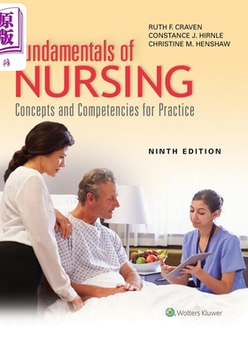 现货 护理基础 概念和实践能力 第9版 Fundamentals of Nursing 英文原版 Ruth F Craven【中商原版】