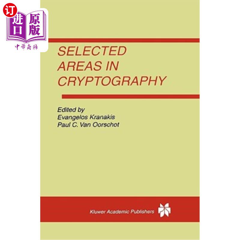 海外直订Selected Areas in Cryptography 密码术的选择区