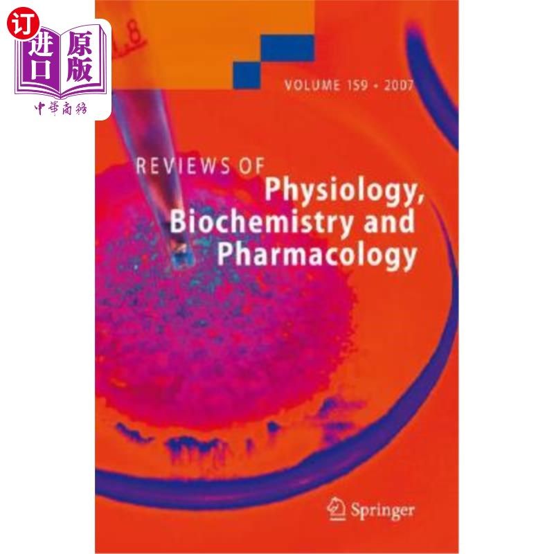 海外直订医药图书Reviews of Physiology, Biochemistry and Pharmacology, Volume 159 生理学、生物化学和药理学评论，第159卷