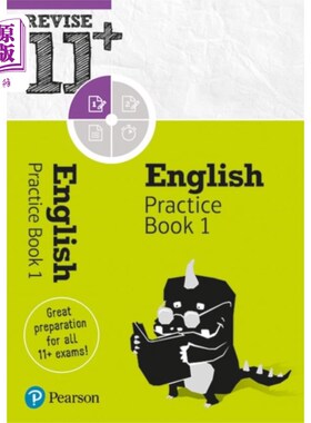 海外直订Pearson REVISE 11+ English Practice Book 1 皮尔逊复习11+英语练习册