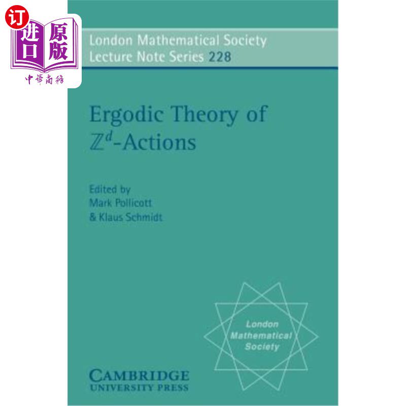 海外直订Ergodic Theory of ZD Actions ZD作用的遍历理论