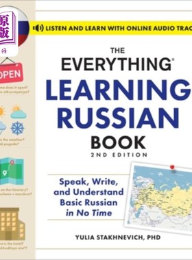 海外直订The Everything Learning Russian Book, 2nd Edition: Speak, Write, and Understand  The Everyt