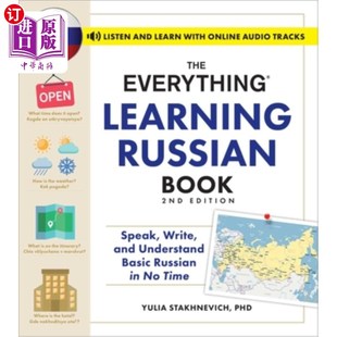 海外直订The Everything Learning Russian Book, 2nd Edition: Speak, Write, and Understand The Everyt