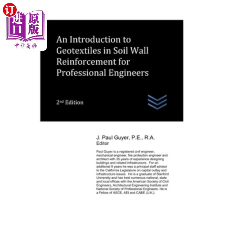 海外直订An Introduction to Geotextiles in Soil Wall Reinforcement for Professional Engin 土工织物在土墙加固中的应用