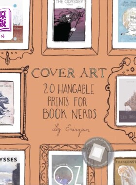 海外直订Cover Art: 20 Hangable Prints for Book Nerds 封面艺术：20书迷可悬挂印刷品