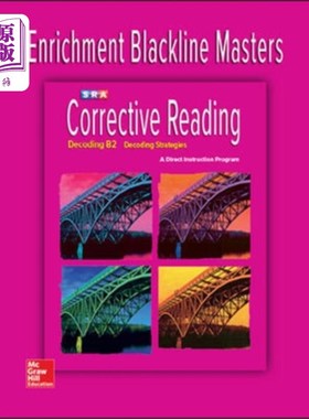 海外直订Corrective Reading Decoding Level B2, Enrichment... 纠正阅读解码B2级，浓缩黑线高手