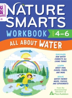 海外直订Nature Smarts Workbook: All about Water (Ages 4-6) 自然智慧练习册：关于水的一切（4-6岁）