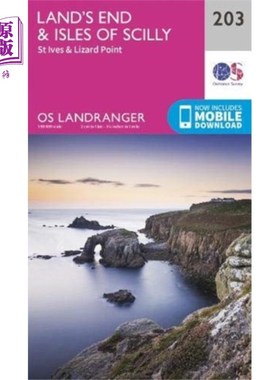 海外直订Land's End & Isles of Scilly 陆地尽头和锡利群岛