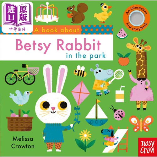 现货 A Book About Betsy Rabbit 贝琪兔 英文原版 进口原版 0岁到2岁 儿童纸板书 Melissa Crowton【中商原版】