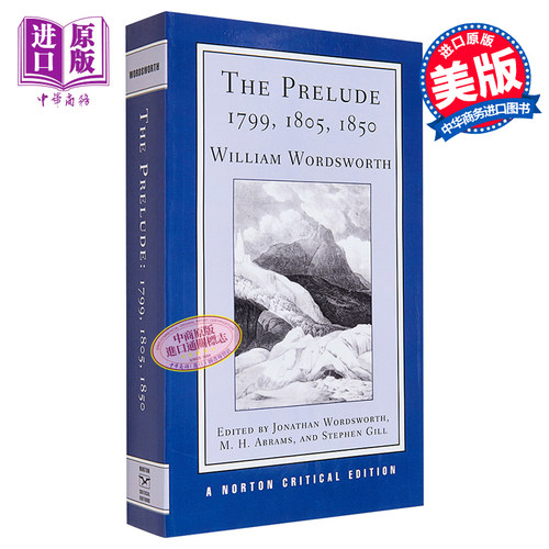 Norton Critical Editions The Prelude 英文原版 序曲 1799 1805 1850 诺顿文学解读系列 William Wordsworth【中商原版】