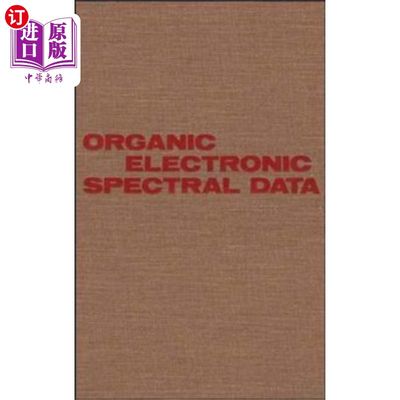 海外直订Organic Electronic Spectral Data V25 有机电子光谱数据，第25卷，1983