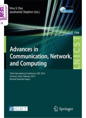 海外直订Advances in Communication, Network, and Computing: Third International Conferenc 通信、和计算的进展：第