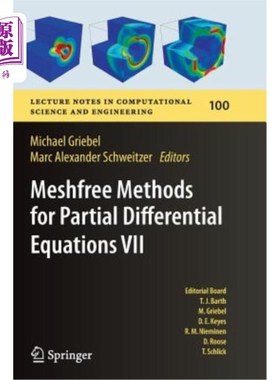海外直订Meshfree Methods for Partial Differential Equations VII 偏微分方程的无网格方法VII