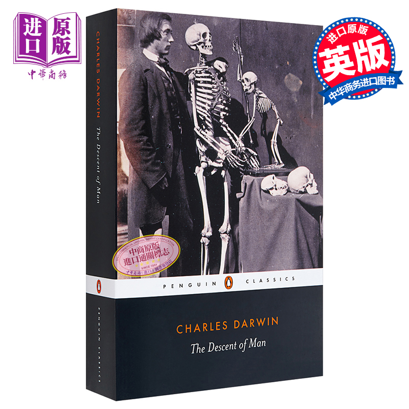 现货 【中商原版】[英文原版] The Descent of Man 人类的演进 达尔文