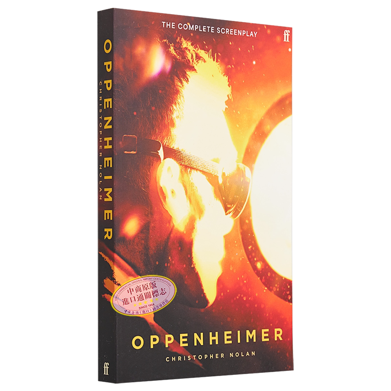 诺兰电影周边 诺兰奥本海默电影剧本书 Oppenheimer 英文原版 Nolan 奥斯卡金像奖获奖 金球奖 原子弹之父