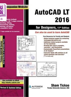 海外直订AutoCAD LT 2016 for Designers 面向设计师的AutoCAD LT 2016