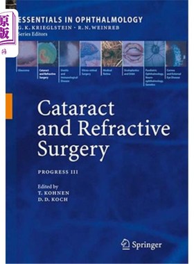 海外直订医药图书Cataract and Refractive Surgery: Progress III 白内障与屈光手术进展之三