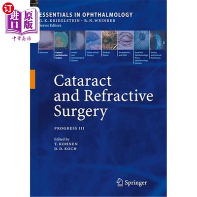 海外直订医药图书Cataract and Refractive Surgery: Progress III 白内障与屈光手术进展之三